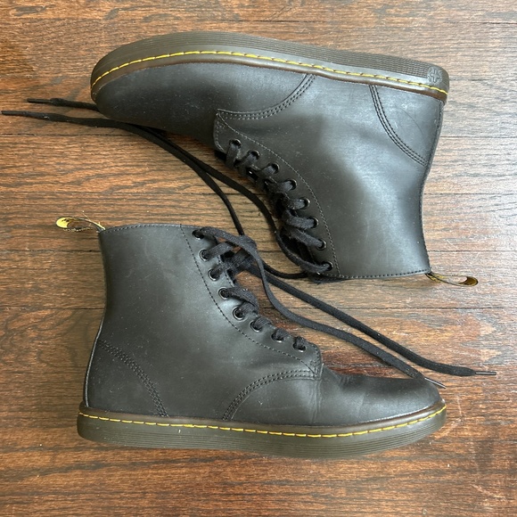Dr. Martens Tobias Greasy Black Boot - Picture 1 of 5